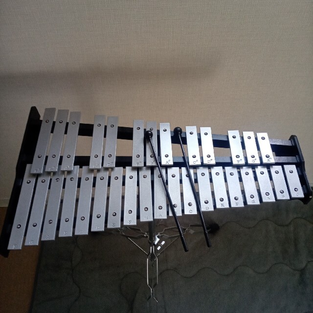 Ennbom 32音 鉄琴 グロッケン 卓上鉄琴 スタンド付き 折り畳み 楽器の打楽器(鉄琴)の商品写真