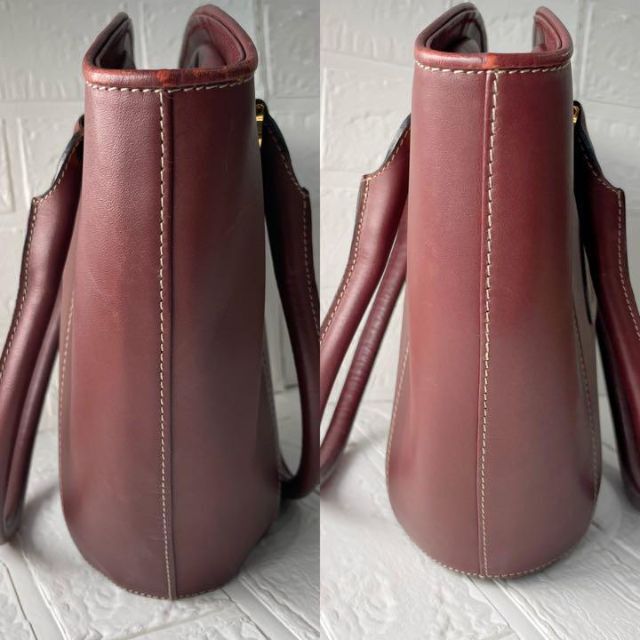 Cartier カルティエ マストライン トートバッグ ボルドー レザー | www