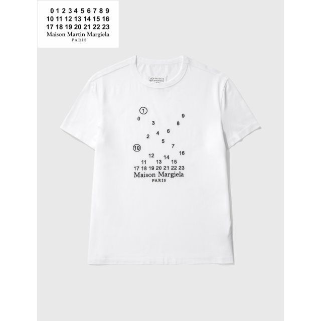 MAISON MARGIELA ロゴ マコ コットンTシャツ