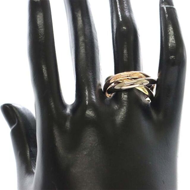 カルティエ Cartier トリニティ リング MM #61 K18 YG WG PG 3連