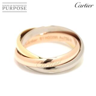 カルティエ(Cartier)のカルティエ Cartier トリニティ リング MM #61 K18 YG WG PG 3連 スリーゴールド 3カラー 750 指輪【証明書付き】 90169681(リング(指輪))