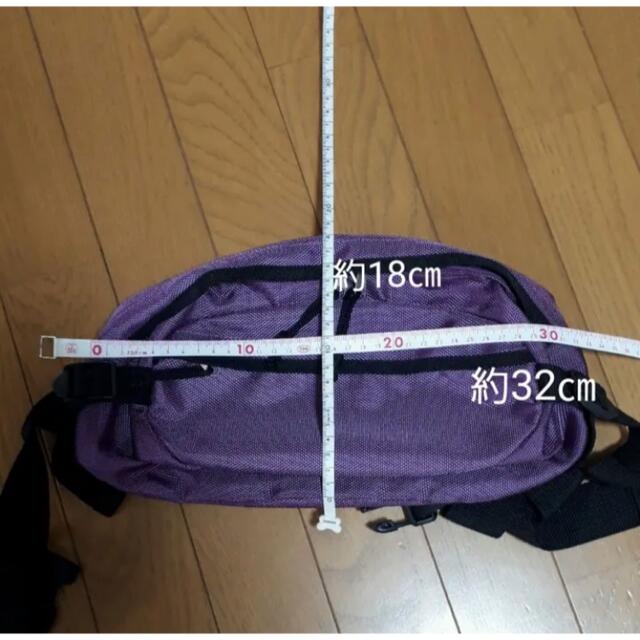 ウエストポーチ　紫 メンズのバッグ(ウエストポーチ)の商品写真