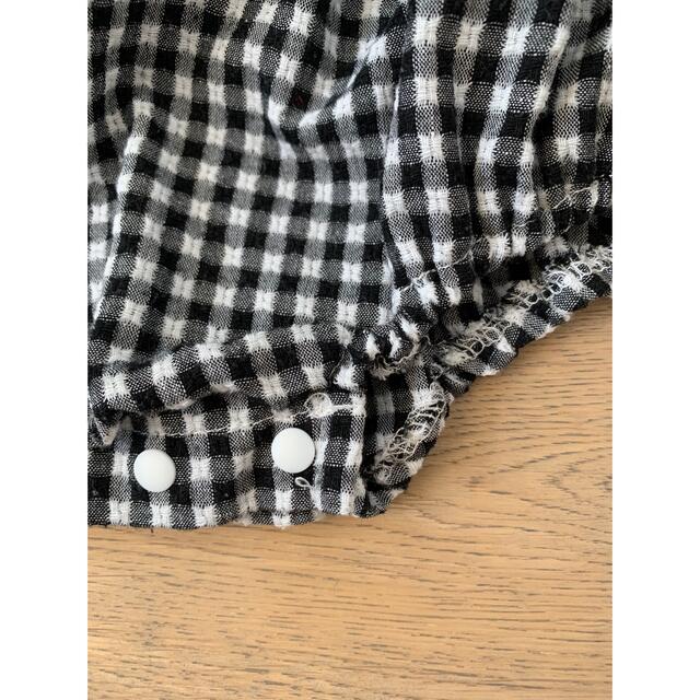 ELMO ギンガムチェック　ロンパース キッズ/ベビー/マタニティのベビー服(~85cm)(ロンパース)の商品写真