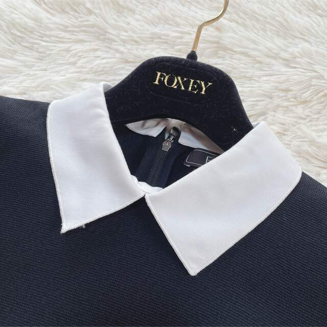 最高級 美品】FOXEY ニットワンピース 白襟つき 黒-www.pradafarma.com