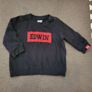 EDWIN - 【80】エドウィン EDWIN ボア 裏起毛 トレーナー グレー系の