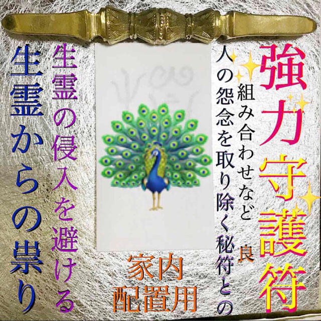 護符✨◉人の怨念を取り除く秘符◉[✨生き霊祓い、邪気退散、霊符、お守り、占い] ハンドメイドのハンドメイド その他(その他)の商品写真