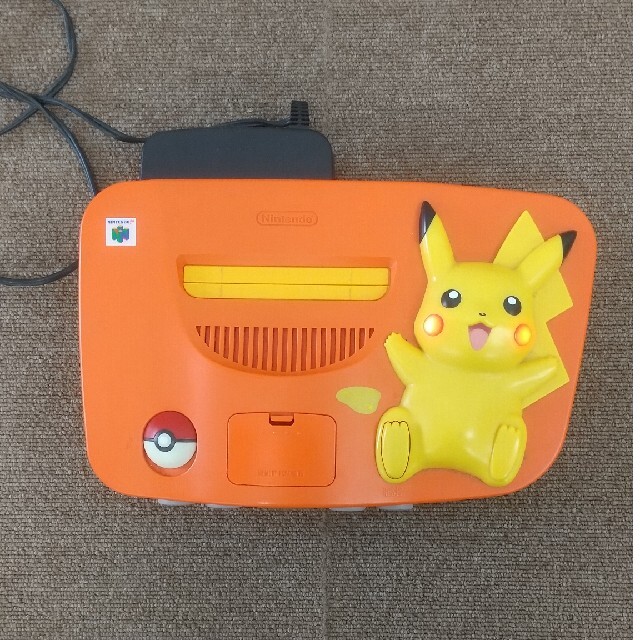 ◎ Nintendo64 本体 ピカチュウver オレンジ×黄色 ソフト4本付き