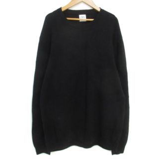 ザラ(ZARA)のザラ ニット セーター 長袖 クルーネック 大きいサイズ XL 黒 /FF24(ニット/セーター)