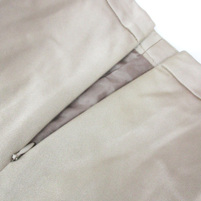 VIAGGIO BLU(ビアッジョブルー)のビアッジョブルー フレアスカート ミモレ丈 無地 0 ベージュ /FF43 レディースのスカート(ひざ丈スカート)の商品写真