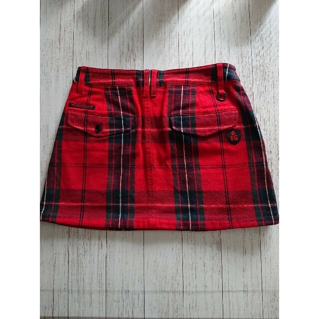 パーリーゲイツ ゴルフスカート 赤 サイズ00