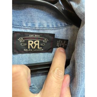 RRL - RRL プルオーバーデニムシャツ ラルフローレン サイズMの