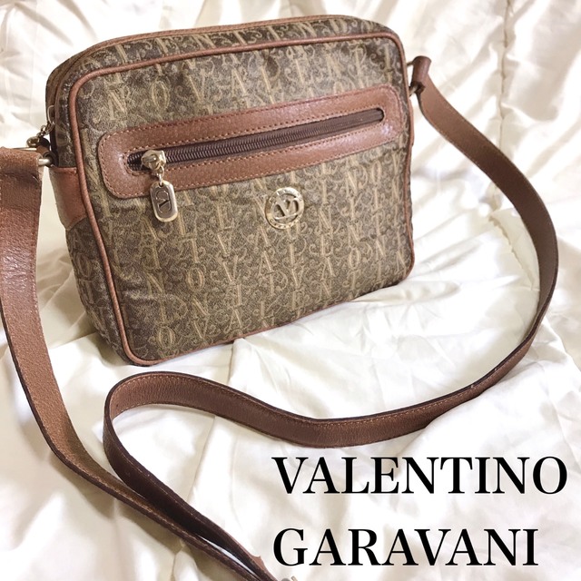 希少 VALENTINO GARAVANI モノグラム ショルダーバッグ レザー