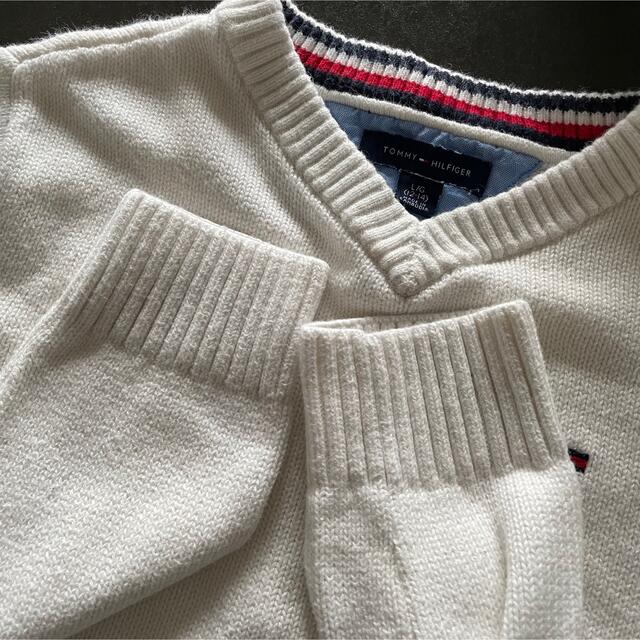 TOMMY HILFIGER(トミーヒルフィガー)のTommy Hilfiger セーター　長袖　白 レディースのトップス(ニット/セーター)の商品写真