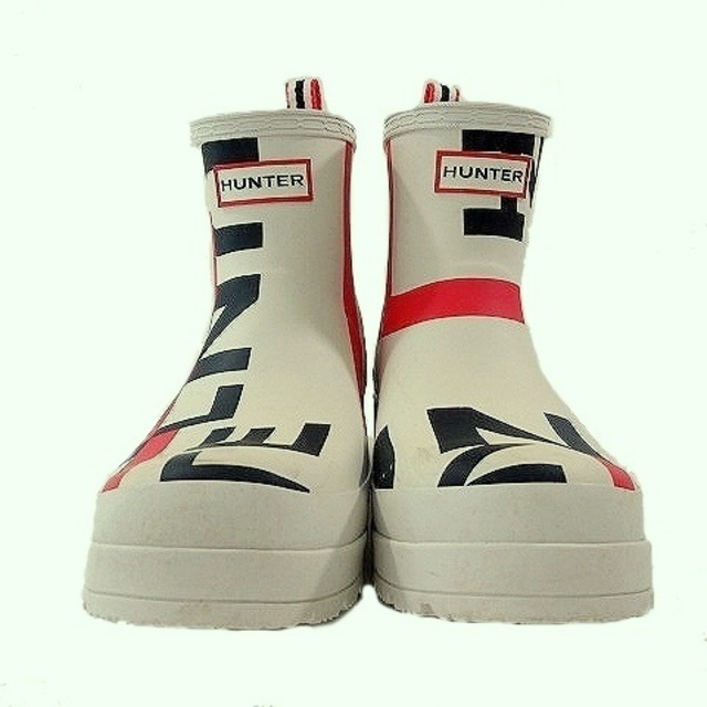 HUNTER(ハンター)のハンター HUNTER レインブーツ エクスプローデッドロゴ 25㎝ ホワイト レディースの靴/シューズ(レインブーツ/長靴)の商品写真