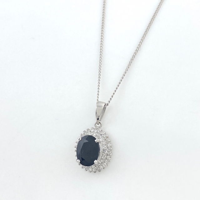 【初回限定お試し価格】 サファイア デザインネックレス Pt900 【中古】 ネックレス 【初回限定お試し価格】 サファイア デザインネックレス Pt900 【中古】 ネックレス