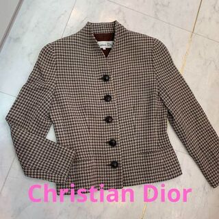 クリスチャンディオール(Christian Dior)の☆超美品☆Christian Dior  ツィードジャケット ヴィンテージ 7号(テーラードジャケット)