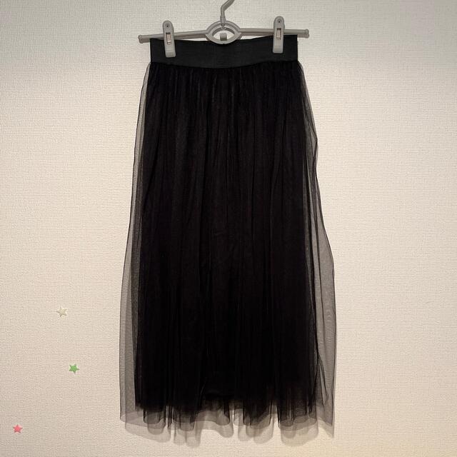 SMILE様専用⭐️チュールスカート⭐️黒 レディースのスカート(ロングスカート)の商品写真