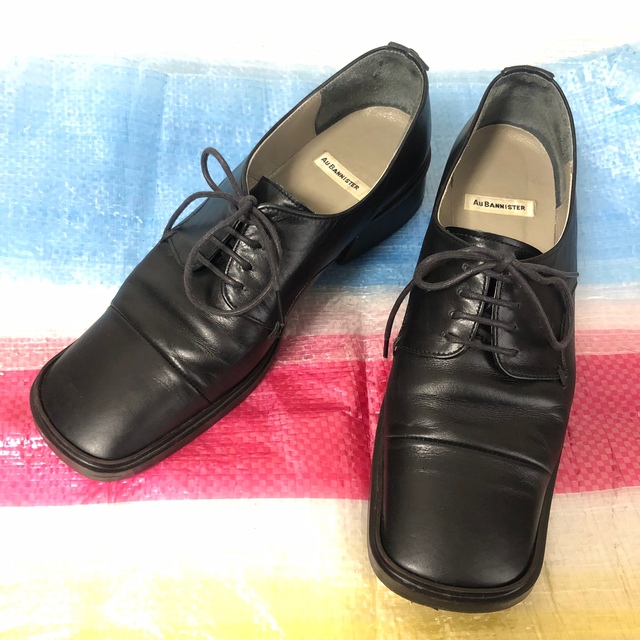 AU BANNISTER(オゥバニスター)のAu Bannister スクエアトゥ　レースアップシューズ　ローファー レディースの靴/シューズ(ローファー/革靴)の商品写真