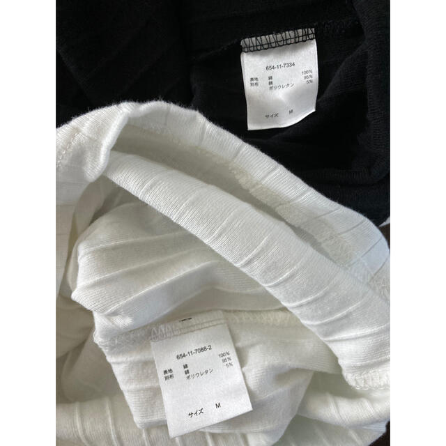 HONEYS(ハニーズ)のハニーズ　長袖リブTシャツ2枚セット　M レディースのトップス(Tシャツ(長袖/七分))の商品写真