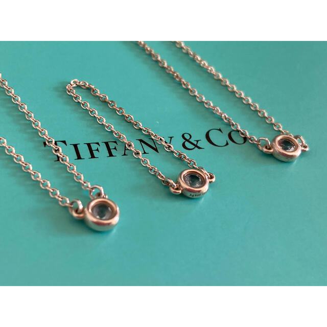 レディースTiffany バイザヤード アクアマリン ネックレス ブレスレット リング