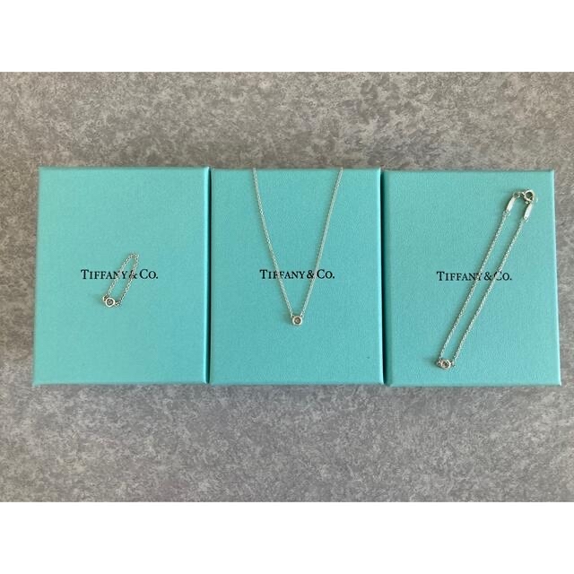 レディースTiffany バイザヤード アクアマリン ネックレス ブレスレット リング