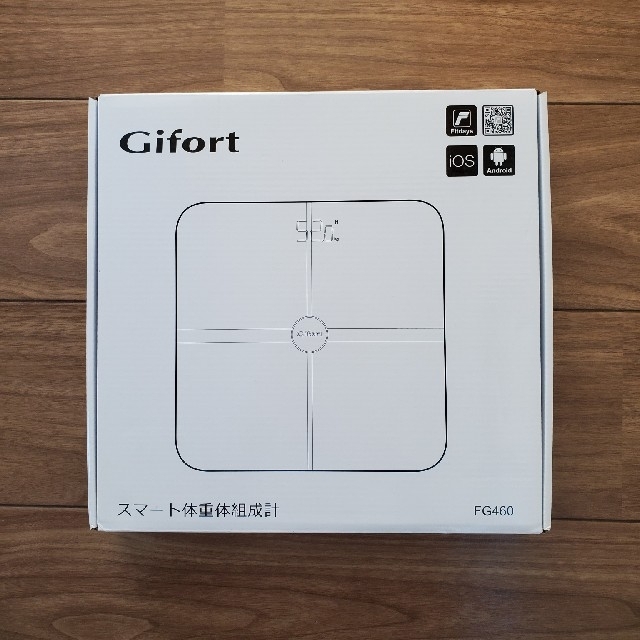 【新品】体重計 iPhone/Android スマホデータ管理 Gifort スマホ/家電/カメラの美容/健康(体重計/体脂肪計)の商品写真