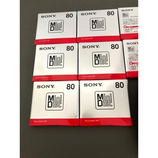 SONY(ソニー)のMD 80分用　８枚　ケース付/新品 スマホ/家電/カメラのオーディオ機器(その他)の商品写真