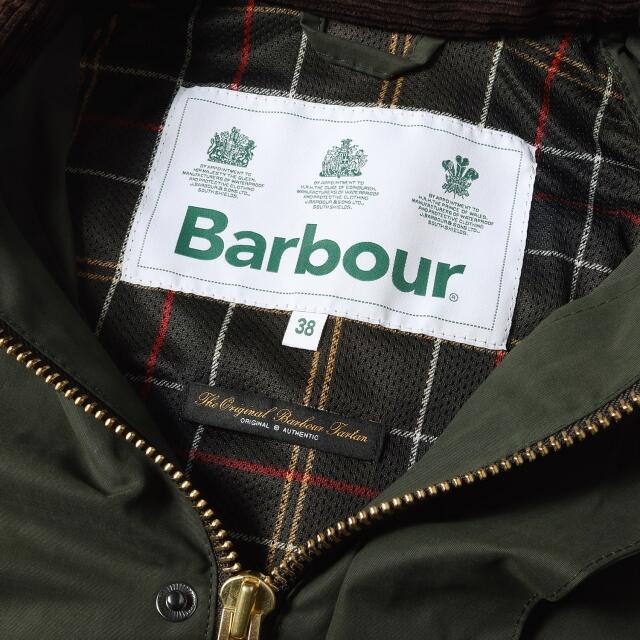 Barbour(バーブァー)のBARBOUR バブアー ジャケット ビデイル ピーチスキン ノンワックスジャケット PEACHED BEDALE CASUAL 22SS セージグリーン 38(M) アウター ブルゾン コート【メンズ】【中古】【新品同様】 メンズのジャケット/アウター(その他)の商品写真