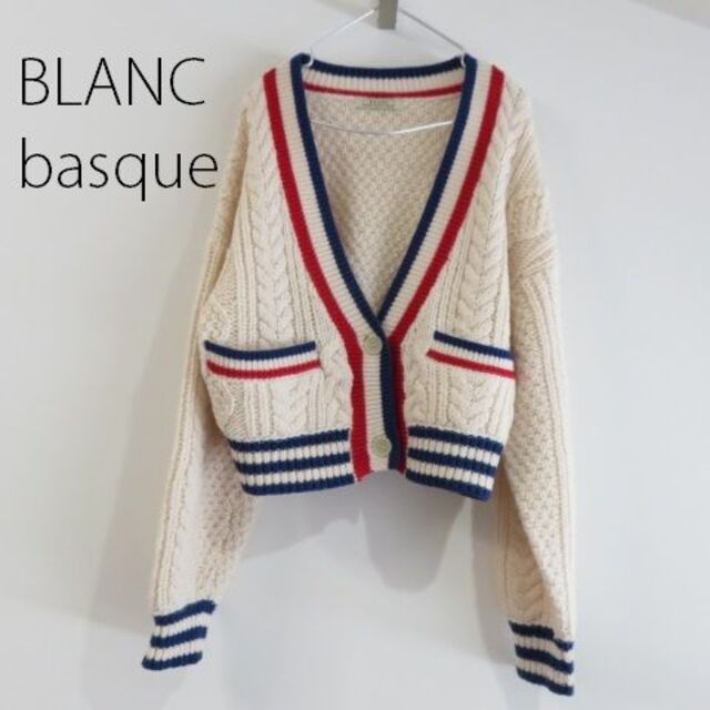 blanc basque(ブランバスク)の新品 BLANC basque ブランバスク ニット カーディガン レディースのトップス(カーディガン)の商品写真