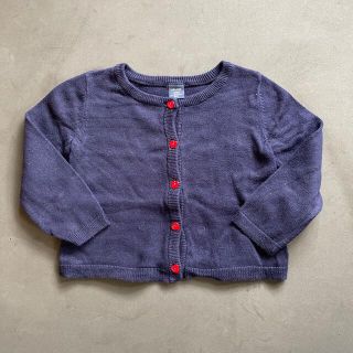 ベビーギャップ(babyGAP)のbaby GAP ハートボタン カーディガン 80(カーディガン/ボレロ)