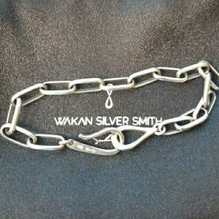 ワカンシルバースミス ナバホチェーンブレスレット-eastgate.mk