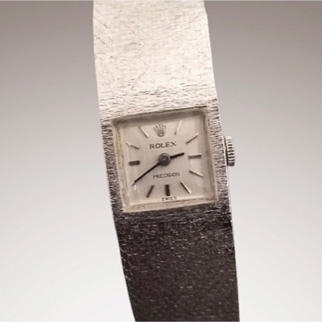 ファッション小物 希少品ROLEX PRECISION WGロレックス プレシジョン