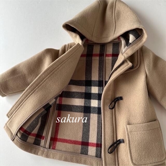 BURBERRY(バーバリー)のバーバリーチルドレンBURBERRY CHILDREN ダッフルコートチェック柄 キッズ/ベビー/マタニティのキッズ服女の子用(90cm~)(コート)の商品写真