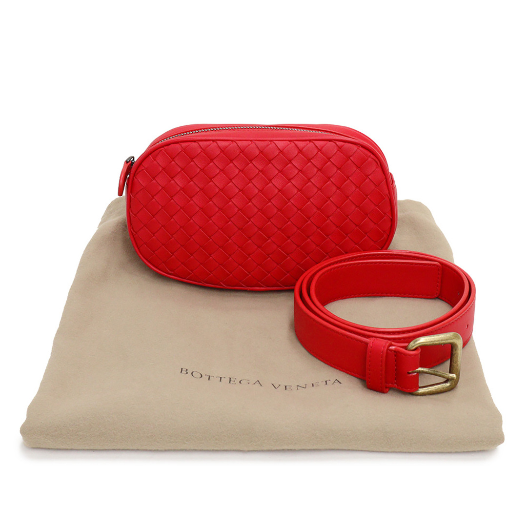 BOTTEGAVENETA ボッテガヴェネタ  BELT BAG IN MICRO INTRECCIATO EMBOSSED マイクロ イントレッチオ エンボスド ベルトバッグ ウエストバッグ 547889   カーフレザー ブラック マルチカラー  ボディバッグ マイクロイントレチャート 【本物保証】