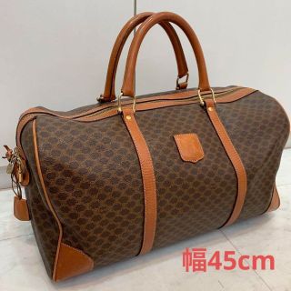 celine - 【良品】セリーヌ マカダム柄 ボストンバッグ ハンドバッグ ノベルティ付き 良品【CELINE】セリーヌ マカダム ミニボストン トリオンフ レザー ハンドバッグ