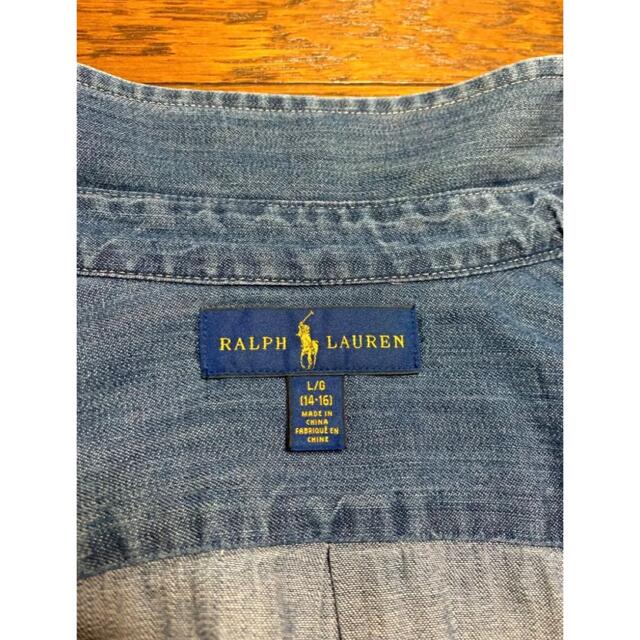 Ralph Lauren(ラルフローレン)のラルフローレン デニム シャツ ボタンダウン NO687 レディースのトップス(シャツ/ブラウス(長袖/七分))の商品写真