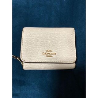 コーチ(COACH)のコーチ　三つ折り財布　白(財布)