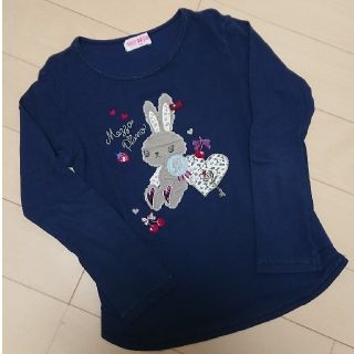 メゾピアノ(mezzo piano)のメゾピアノ 140 長袖 うさぎ(Tシャツ/カットソー)