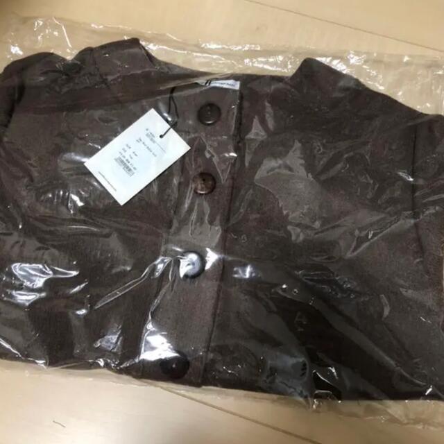 room306 CONTEMPORARY(ルームサンマルロクコンテンポラリー)の2way Wood Button Cardigan Brown レディースのトップス(カーディガン)の商品写真