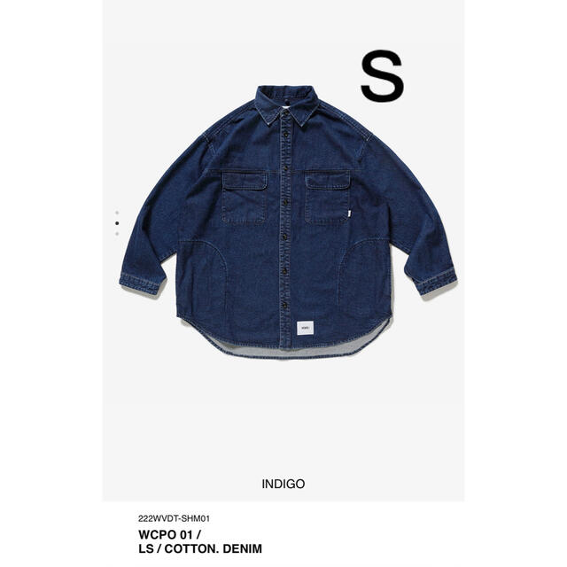 W)taps(ダブルタップス)の22AW WTAPS WCPO 01 LS COTTON DENIM S メンズのトップス(シャツ)の商品写真