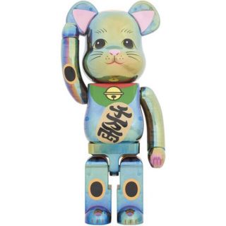 メディコムトイ(MEDICOM TOY)のBE@RBRICK 招き猫 黒透明メッキ 1000％(フィギュア)