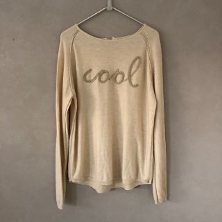 ザラキッズ(ZARA KIDS)のザラガールズ　長袖ニットカットソー　ベージュ　152 (Tシャツ/カットソー)