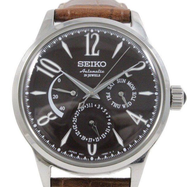 小物などお買い得な福袋 SEIKO ブラウンほうろう文字盤 自動巻き