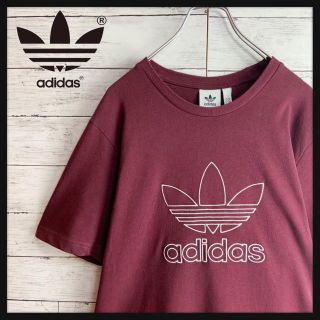 アディダス(adidas)の【人気カラー】アディダス センタービッグロゴ刺繍入り半袖Tシャツ トレフォイル(Tシャツ/カットソー(半袖/袖なし))