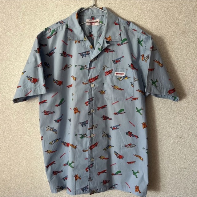 mikihouse(ミキハウス)の【古着】【used】mikihouse ミキハウス 飛行機 シャツ レディースのトップス(Tシャツ(半袖/袖なし))の商品写真