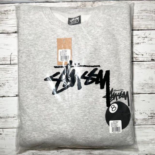 STUSSY - 【新品】stussy スウェットトレーナー サイズXL グレー 8