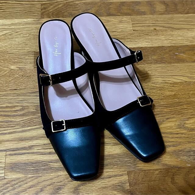 herlipto Mademoiselle Mules 36 Black - ミュール