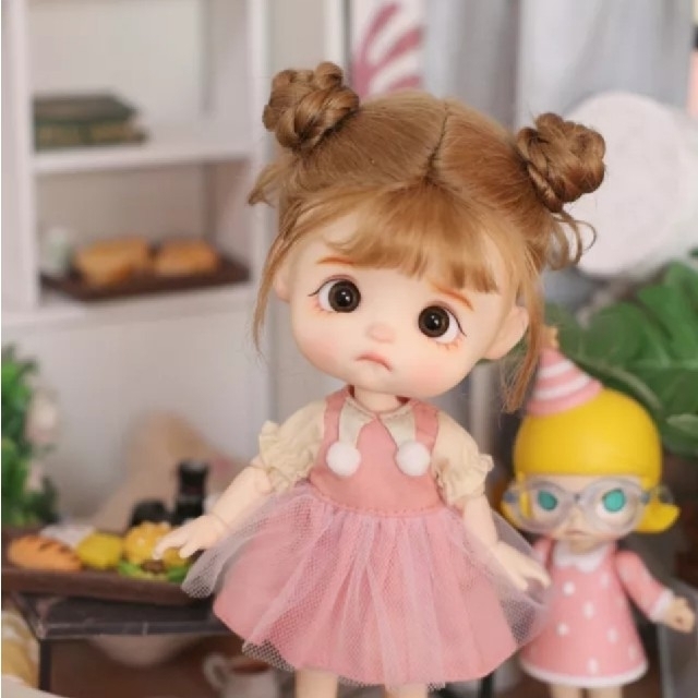 【新品】②ウィッグ♡5-6インチオビツ11 stodoll 粘土人形