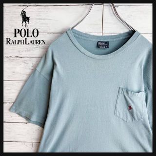 ポロラルフローレン(POLO RALPH LAUREN)の【人気のくすみカラー】ポロ ラルフローレン ポニーロゴ刺繍 ポケット付きTシャツ(Tシャツ/カットソー(半袖/袖なし))