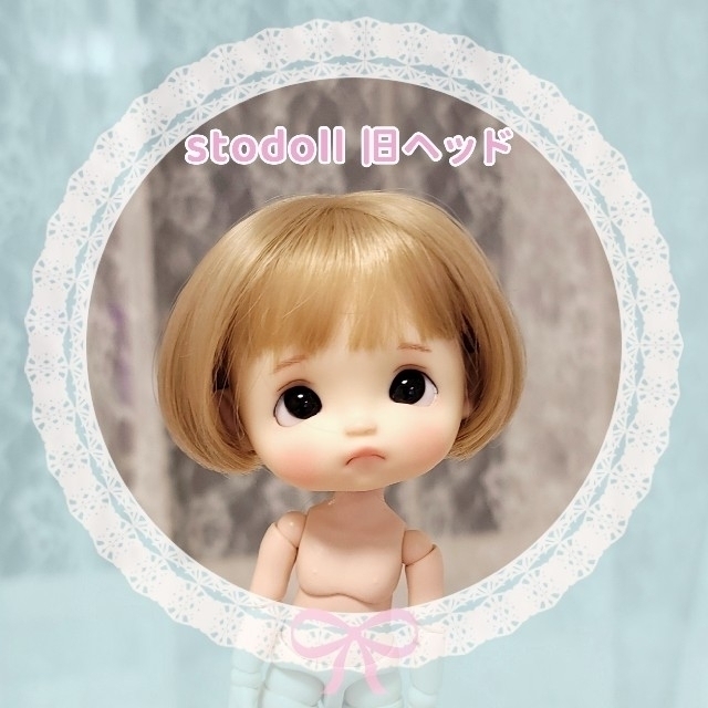 【新品】ウィッグ♡ショートボブ♡5-6インチオビツ11 stodoll 粘土人形 ハンドメイドのぬいぐるみ/人形(その他)の商品写真